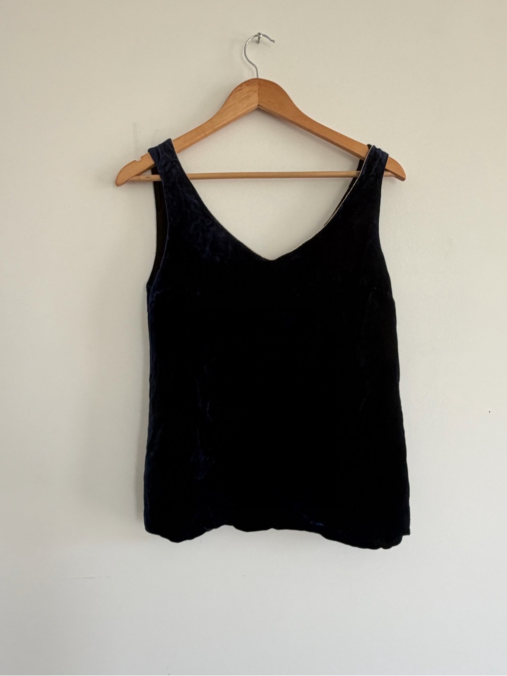 Marni Blue Velvet V-Neck Camisole